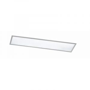 Nickel flush ceiling light modern, Badria, 30W, 3000K LED