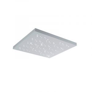 White flush ceiling light modern, Jernved, 36W, warm to cold white adjustable LED, with remote control