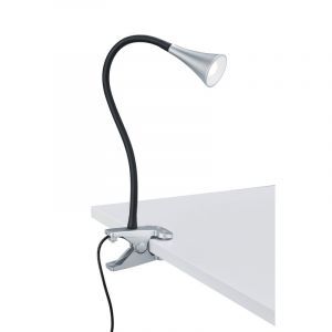 Grey clip spotlight plastic, Yelaisa, 3W, 3000K LED, with switch