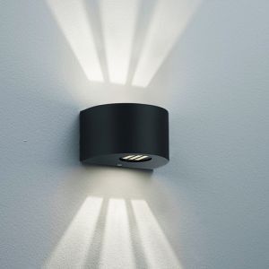 Black outdoor light design, Sandkas, 2W, 3000K LED, IP44