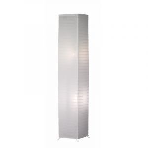 Paper floor lamp white, Vien, with switch