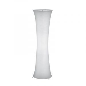 White floor lamp metal, Vivy, with switch
