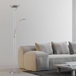 Black floor lamp modern, Aiden, 20W, 3000K LED, with switch