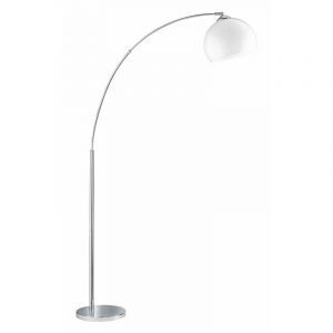 Chrome floor lamp plastic, Yana, with switch