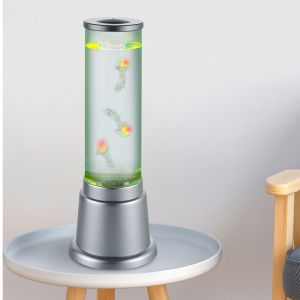 Silver kid's table lamp design, Berke, 6W, 3000K LED, with switch