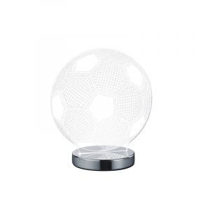 Chrome table lamp design, Berit, 7W, warm to cold white adjustable LED, with switch