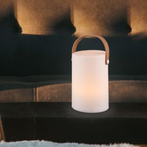 White outdoor table lamp modern, Marso, 1W, 3000K LED, IP44, with switch