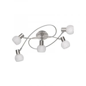 Nickel flush ceiling light modern, Benita