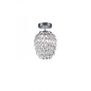Chrome ceiling light retro, Ilse