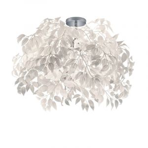 Chrome flush ceiling light retro, Urwa