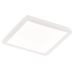 White flush ceiling light modern, Gistrup, 18W, 3000K LED, IP44, 3-step dimmable