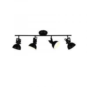 Black ceiling spotlight industrial, Kibek