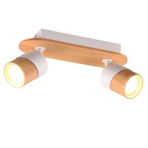 Rustic ceiling spotlight wood, Carine