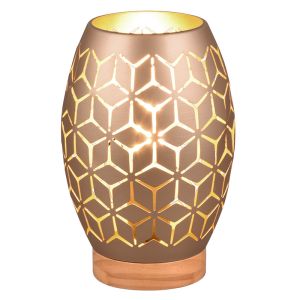 Taupe table lamp modern, Delana