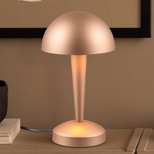 Taupe table lamp modern, Delila, with touch dimmer