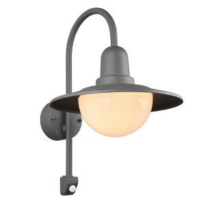 Anthracite outdoor wall light with motion sensor modern, Semmy, IP44