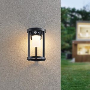 Black solar outdoor table lamp aluminium, Winston, 2W, 3000K LED, IP54