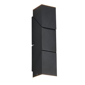 Black up down wall light modern, Lok, 3W, 3000K LED