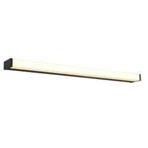 Black bathroom wall light modern, Celesta, 12W, 3000K LED, IP44
