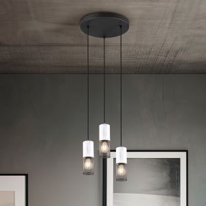 Black pendant light vintage, Marjet