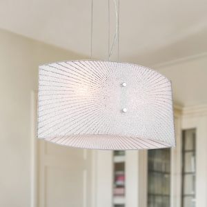Chrome dining table hanging lamp metal, Quinten