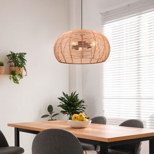 Rattan pendant light brown, Nesrine