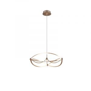 Brass pendant light modern, Remy, 42W, 3000K LED