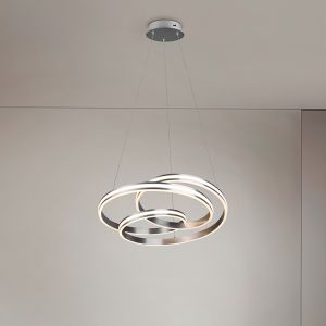 Nickel pendant light modern, Elyse, 60W, adjustable light colour LED