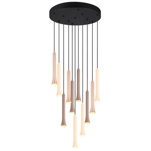 Black dining table hanging lamp modern, Albartus, 3W, white switch LED, 3-step dimmable