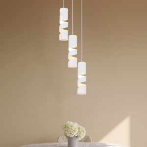 White pendant light design, Marouan
