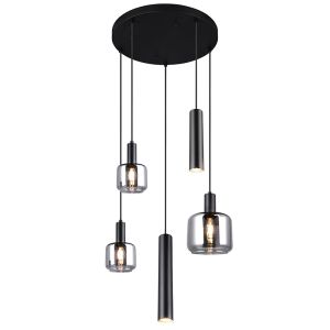 Black dining table hanging lamp design, Lahcen
