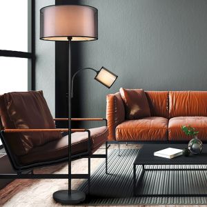 Anthracite reading floor lamp modern, Mirle