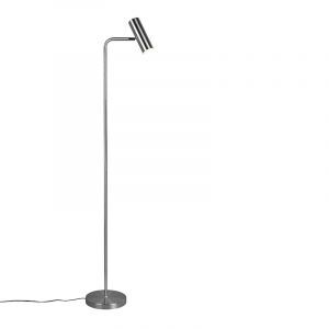 Nickel floor lamp modern, Kaso, with switch
