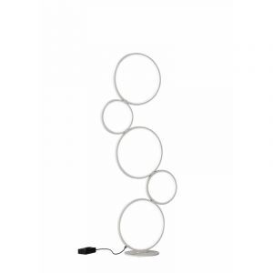 White floor lamp modern, Robon, 36W, 3000K LED, with switch