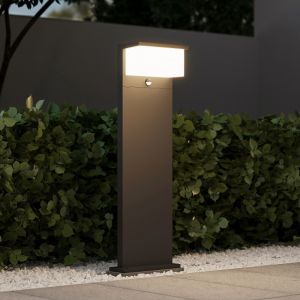 Anthracite outdoor floor lamp with motion sensor modern, Slimane, 13W, 3000K LED, IP54