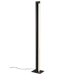 Black floor lamp modern, Raihana, 21W, white switch LED, with touch dimmer