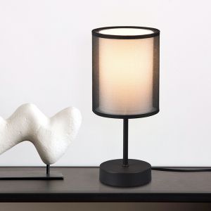 Anthracite table lamp modern, Mirle, with switch