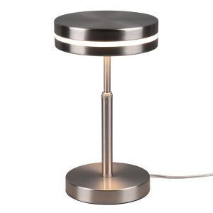 Nickel table lamp modern, Marjon, 6W, 3000K LED, with switch