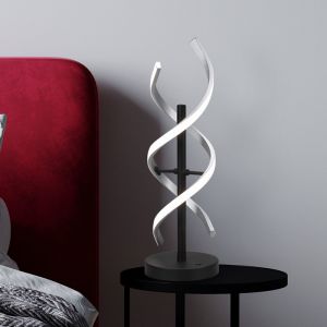 Chrome table lamp design, Sylvian, 20W, warm to cold white adjustable LED, with touch dimmer