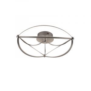 Nickel flush ceiling light modern, Remy, 42W, 3000K LED