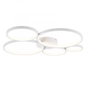 White flush ceiling light modern, Robon, 49W, 3000K LED