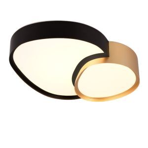 Golden ceiling light metal, Merwin, 21W, warm to cold white adjustable LED, with remote control