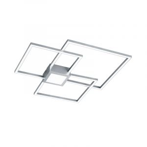 Nickel flush ceiling light modern, Kimoni, 38W, 3000K LED