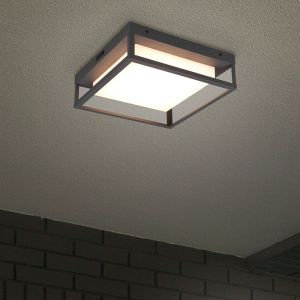 Anthracite outdoor light metal, Rolina, 14W, warm to cold white adjustable LED, IP54, 3-step dimmable