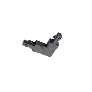 Corner piece with protective guide inside, black