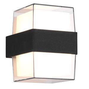 Anthracite outdoor light modern, Yeliz, 10W, 3000K LED, IP54