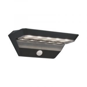 Anthracite outdoor wall light with motion sensor modern, Sunniva, 5W, 3000K LED, IP44