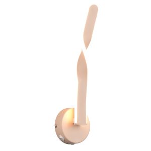 Brown wall light design, Quirinus, 11W, 4000K LED, with switch