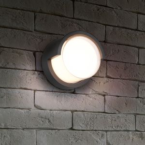 White outdoor light plastic, Riekje, 8W, 3000K LED, IP54