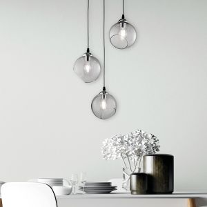 Chrome pendant light modern, Azibo